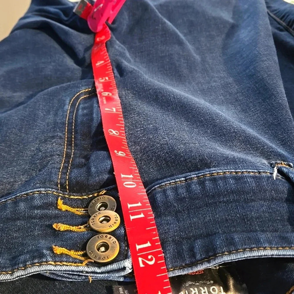 Torrid Super Soft High-Rise Denim Jeggings Dark Blue 5-pocket Women size 20R - Picture 9 of 16